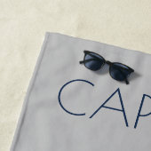 Nautical Anchor Personalisiert Captain Strandtuch (Beispiel)