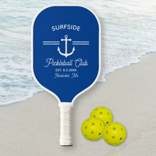 Nautical Anchor Pickleball Club Benutzerdefinierte Pickleball Schläger