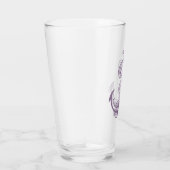 Nautical Anchor Pint (Lilac) Glas (Rechts)