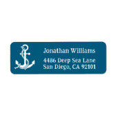 Nautical Anchor Return Address Labels (Vorne)