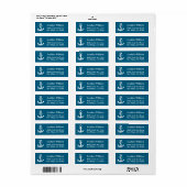 Nautical Anchor Return Address Labels (Vorne)