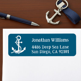 Nautical Anchor Return Address Labels