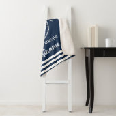 Nautical Anchor Rope Navy Blue Mr & Mrs. Sherpadecke (Beispiel)