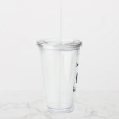 Nautical Anchor Rope Wheel Beach House Acryltrinkbecher (Rechts)