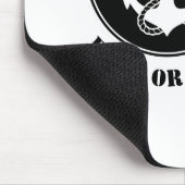 Nautical Anchor & Rope Your Boote oder Name Black Mousepad (Ecke)