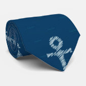 Nautical Anchor Sail Sailing Boat Ore Mens Tie Krawatte (Gerollt)