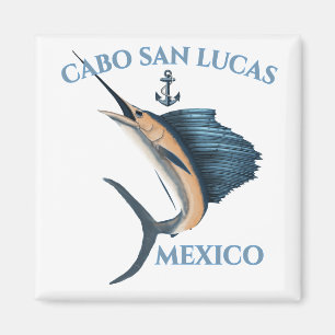 Nautical Anchor Sailfish Cabo San Lucas Magnet