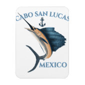 Nautical Anchor Sailfish Cabo San Lucas Magnet (Vertikal)