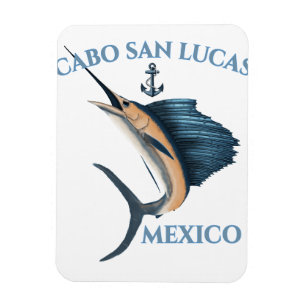Nautical Anchor Sailfish Cabo San Lucas Magnet