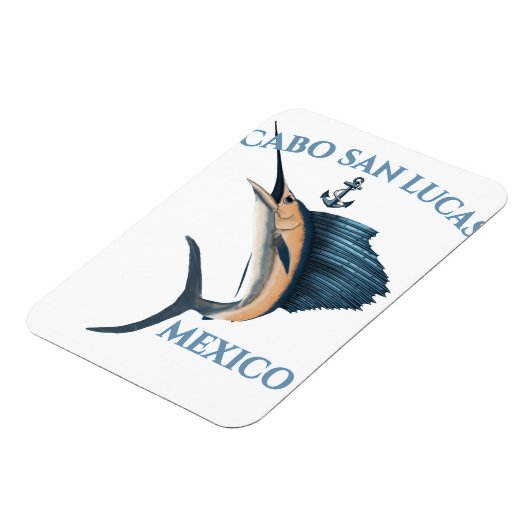 Nautical Anchor Sailfish Cabo San Lucas Magnet (Linke Seite)