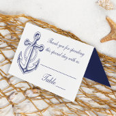 Nautical Anchor Sailor Navy Blue Danke Hochzeit