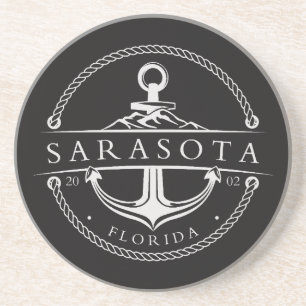 Nautical Anchor Sarasota Florida 2002 Getränkeuntersetzer