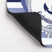 Nautical Anchor/Seaman's Knoten/Customize Name, # Mousepad (Ecke)