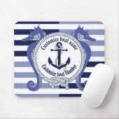 Nautical Anchor/Seaman's Knoten/Customize Name, # Mousepad (Mit Mouse)