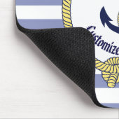 Nautical Anchor/Seaman's Knoten/Customize Name, # Mousepad (Ecke)