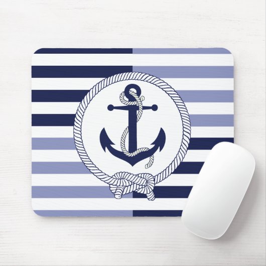 Nautical Anchor/Seaman's Knoten/Customize Name, # Mousepad (Mit Mouse)