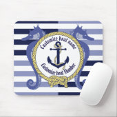 Nautical Anchor/Seaman's Knoten/Customize Name, # Mousepad (Mit Mouse)
