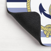 Nautical Anchor/Seaman's Knoten/Customize Name, # Mousepad (Ecke)