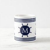 Nautical Anchor SEAS THE DANavy Mit Monogramm Kaffeetasse (Mittel)