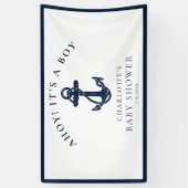 Nautical Anchor Segelboy Baby Dusche Banner (Vertikal)