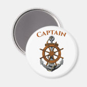 Nautical Anchor und Captain Magnet (Vorderseite/Rückseite)
