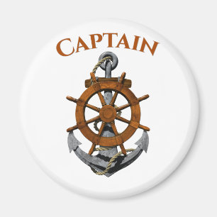 Nautical Anchor und Captain Magnet