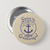 Nautical Anchor und Holly | Urlaub Button (Vorne & Hinten)