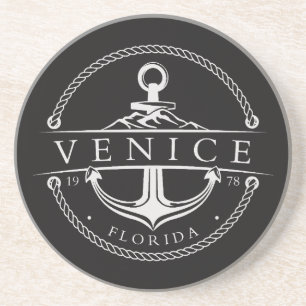 Nautical Anchor Venice Florida 1978 Getränkeuntersetzer