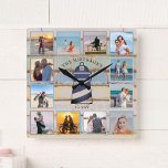 Nautical Anchor Vintagen Holzschnitt 12-Foto-Colla<br><div class="desc">Dieses nautische Ankerdesign verfügt über einen mehrfarbigen, verwitterten Holzputz-Hintergrund mit Platz für 12 Foto! Klicken Sie auf die Schaltfläche Anpassen, um mehr Flexibilität beim Ändern/Hinzufügen von Text- und Designelementen zu erzielen! Variationen dieses Designs sowie koordinierende Produkte sind in unserem Shop, zazzle.com/store/doodlelulu, erhältlich. Kontaktieren Sie uns, wenn Sie dieses Design auf...</div>
