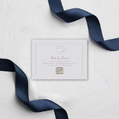 Nautical Anchor Wappen formale QR Hochzeitreaktion