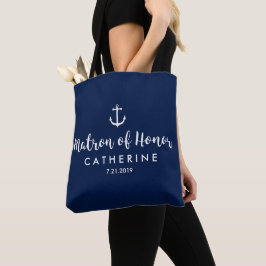 Nautical Anchor Wedding Custom Matron of Ehre Tasche