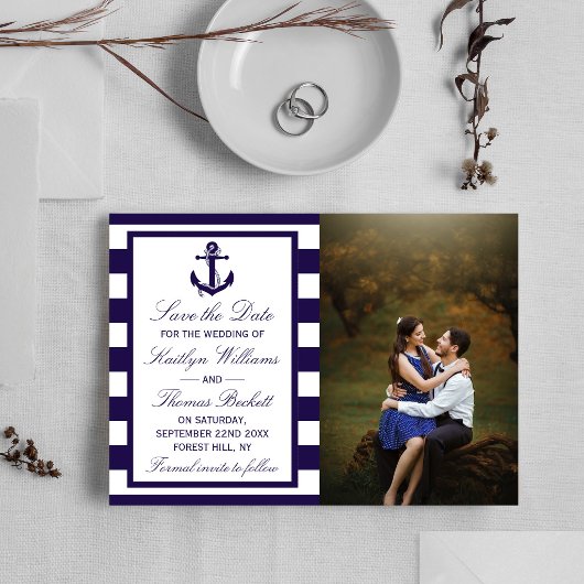 Nautical Anchor Wedding Foto Save the Date