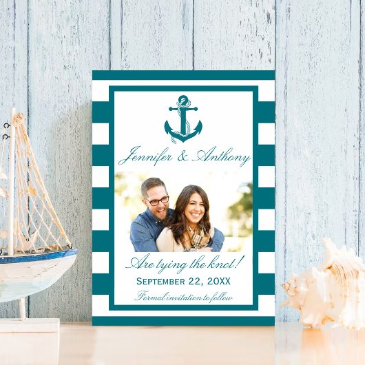 Nautical Anchor Wedding Foto Save the Date