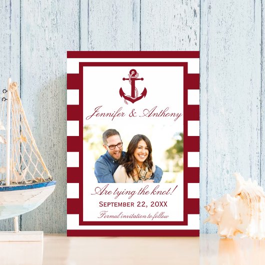 Nautical Anchor Wedding Foto Save the Date