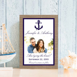 Nautical Anchor Wedding Foto Save the Date