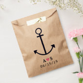 Nautical Anchor Wedding Fvor Bags personalisiert Geschenktütchen (Versiegelt)
