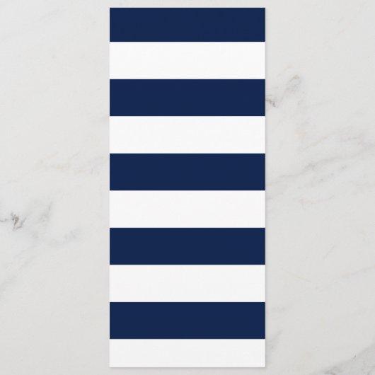 Nautical Anchor Wedding Menu Menükarte (Rückseite)