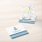 Nautical Anchor Wedding Paper Untersetzer (Vor Ort)