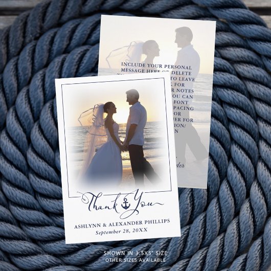 Nautical Anchor Wedding Script Danke Ihnen 2 Foto
