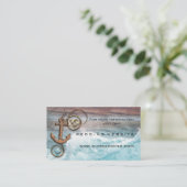 Nautical Anchor Wedding Website Beipackkarte Begleitkarte (Stehend Vorderseite)
