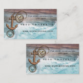 Nautical Anchor Wedding Website Beipackkarte Begleitkarte (Vorne/Hinten)