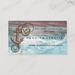 Nautical Anchor Wedding Website Beipackkarte Begleitkarte