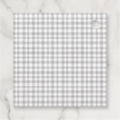 Nautical Anchor Wheel Leafy Floral Brautparty Geschenkanhänger (Rückseite)