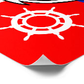 Nautical Anchor - Willkommen bei Freunden Poster (Ecke)