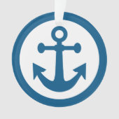 Nautical Anchor-Zollschmuck Ornament (Vorderseite)