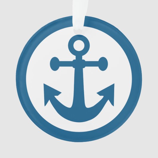 Nautical Anchor-Zollschmuck Ornament (Vorderseite)