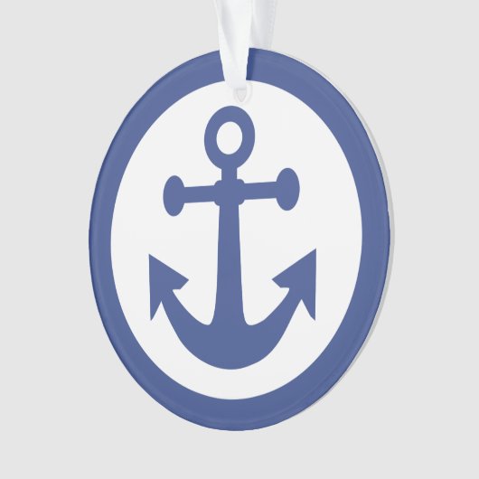 Nautical Anchor-Zollschmuck Ornament (Vorderseite)