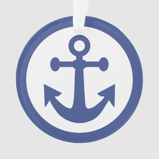 Nautical Anchor-Zollschmuck Ornament (Vorderseite)