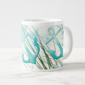 Nautical Anchors Beach Ocean Seaside Coasteme Them Jumbo-Tasse (Vorderseite Rechts)