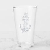 Nautical-Anker-Pintglas Glas (Rückseite)